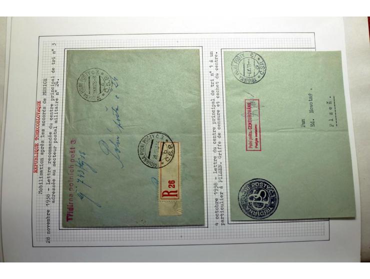  1918/86, ungebrauchte und gestempelte Sammlung mit lokalen Revolutionsausgaben, VZOREC auf Hradschin, Portoprovisiorien, Pro