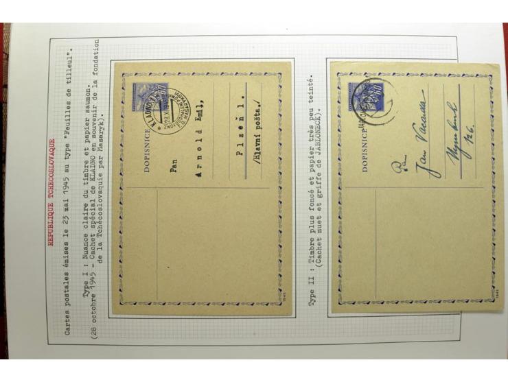  1918/86, ungebrauchte und gestempelte Sammlung mit lokalen Revolutionsausgaben, VZOREC auf Hradschin, Portoprovisiorien, Pro