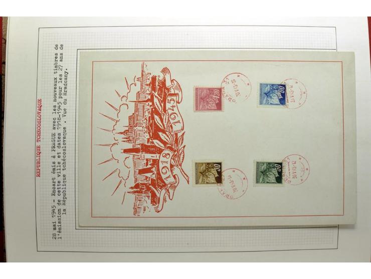  1918/86, ungebrauchte und gestempelte Sammlung mit lokalen Revolutionsausgaben, VZOREC auf Hradschin, Portoprovisiorien, Pro