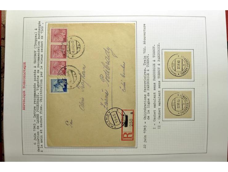  1918/86, ungebrauchte und gestempelte Sammlung mit lokalen Revolutionsausgaben, VZOREC auf Hradschin, Portoprovisiorien, Pro