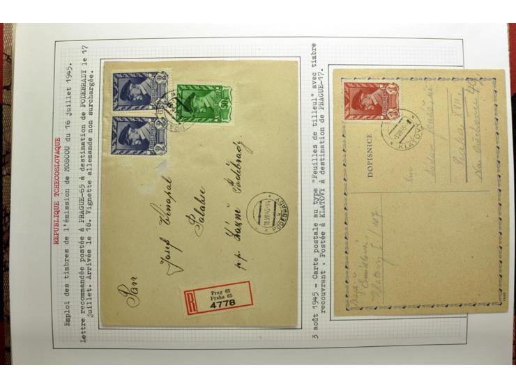  1918/86, ungebrauchte und gestempelte Sammlung mit lokalen Revolutionsausgaben, VZOREC auf Hradschin, Portoprovisiorien, Pro