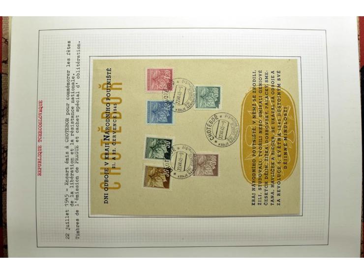  1918/86, ungebrauchte und gestempelte Sammlung mit lokalen Revolutionsausgaben, VZOREC auf Hradschin, Portoprovisiorien, Pro