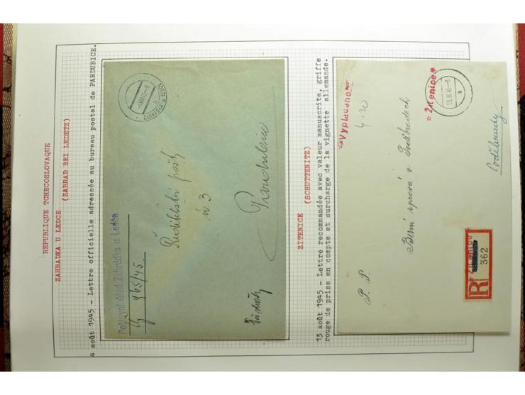  1918/86, ungebrauchte und gestempelte Sammlung mit lokalen Revolutionsausgaben, VZOREC auf Hradschin, Portoprovisiorien, Pro