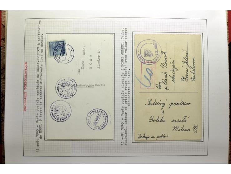  1918/86, ungebrauchte und gestempelte Sammlung mit lokalen Revolutionsausgaben, VZOREC auf Hradschin, Portoprovisiorien, Pro