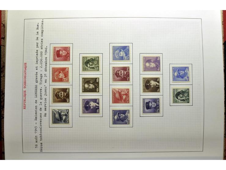  1918/86, ungebrauchte und gestempelte Sammlung mit lokalen Revolutionsausgaben, VZOREC auf Hradschin, Portoprovisiorien, Pro