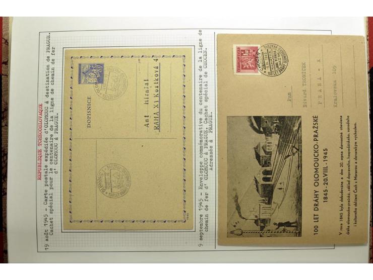  1918/86, ungebrauchte und gestempelte Sammlung mit lokalen Revolutionsausgaben, VZOREC auf Hradschin, Portoprovisiorien, Pro