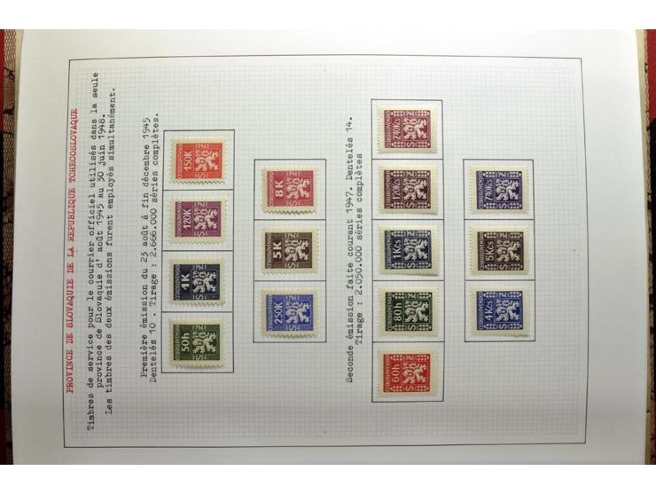  1918/86, ungebrauchte und gestempelte Sammlung mit lokalen Revolutionsausgaben, VZOREC auf Hradschin, Portoprovisiorien, Pro