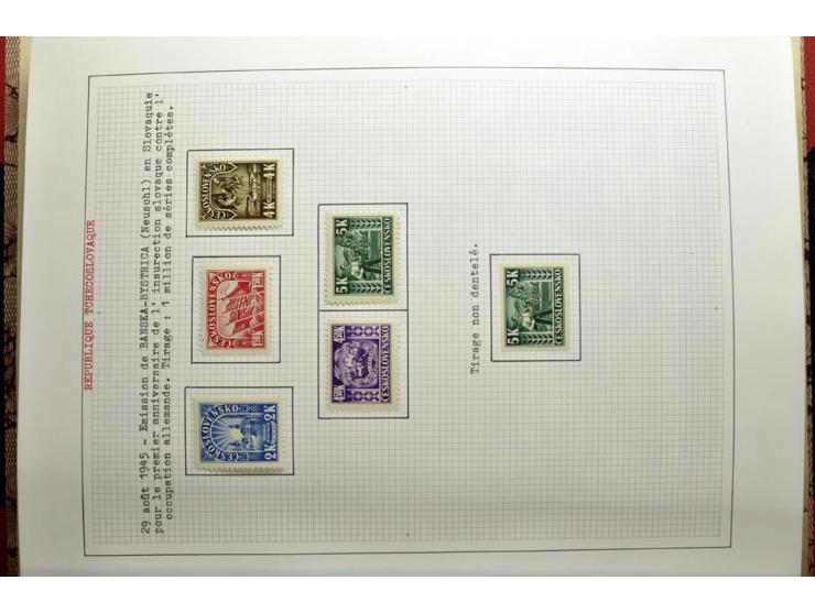  1918/86, ungebrauchte und gestempelte Sammlung mit lokalen Revolutionsausgaben, VZOREC auf Hradschin, Portoprovisiorien, Pro