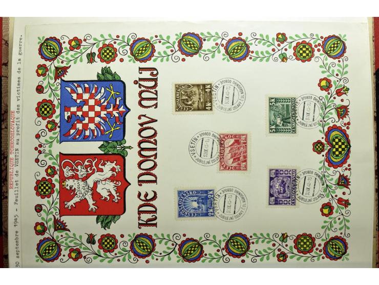  1918/86, ungebrauchte und gestempelte Sammlung mit lokalen Revolutionsausgaben, VZOREC auf Hradschin, Portoprovisiorien, Pro