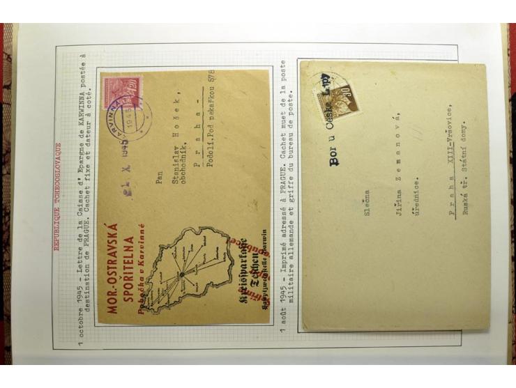  1918/86, ungebrauchte und gestempelte Sammlung mit lokalen Revolutionsausgaben, VZOREC auf Hradschin, Portoprovisiorien, Pro