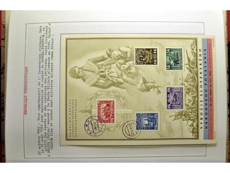  1918/86, ungebrauchte und gestempelte Sammlung mit lokalen Revolutionsausgaben, VZOREC auf Hradschin, Portoprovisiorien, Pro