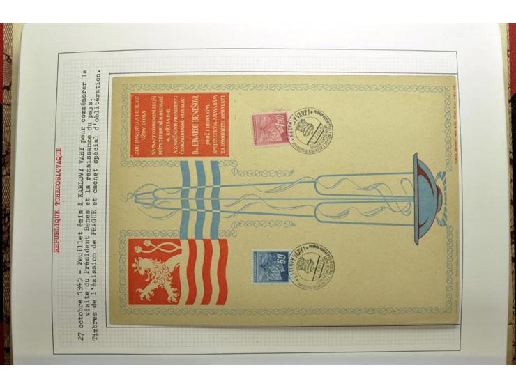  1918/86, ungebrauchte und gestempelte Sammlung mit lokalen Revolutionsausgaben, VZOREC auf Hradschin, Portoprovisiorien, Pro
