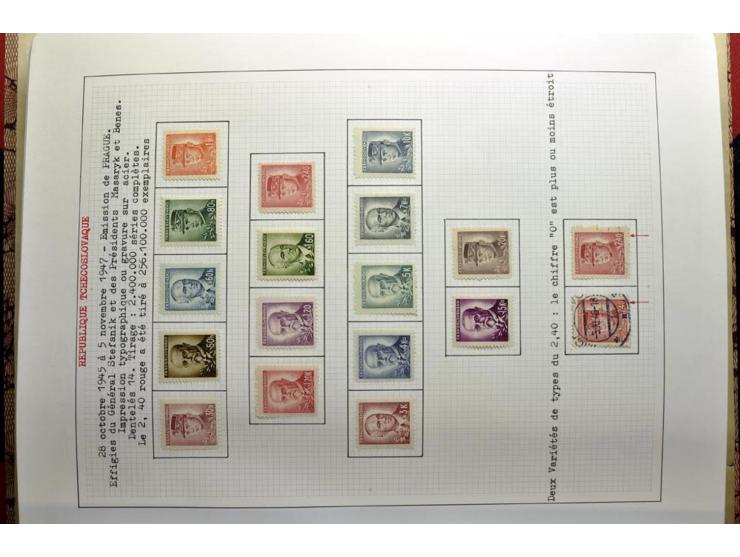  1918/86, ungebrauchte und gestempelte Sammlung mit lokalen Revolutionsausgaben, VZOREC auf Hradschin, Portoprovisiorien, Pro