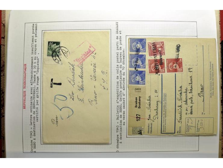  1918/86, ungebrauchte und gestempelte Sammlung mit lokalen Revolutionsausgaben, VZOREC auf Hradschin, Portoprovisiorien, Pro