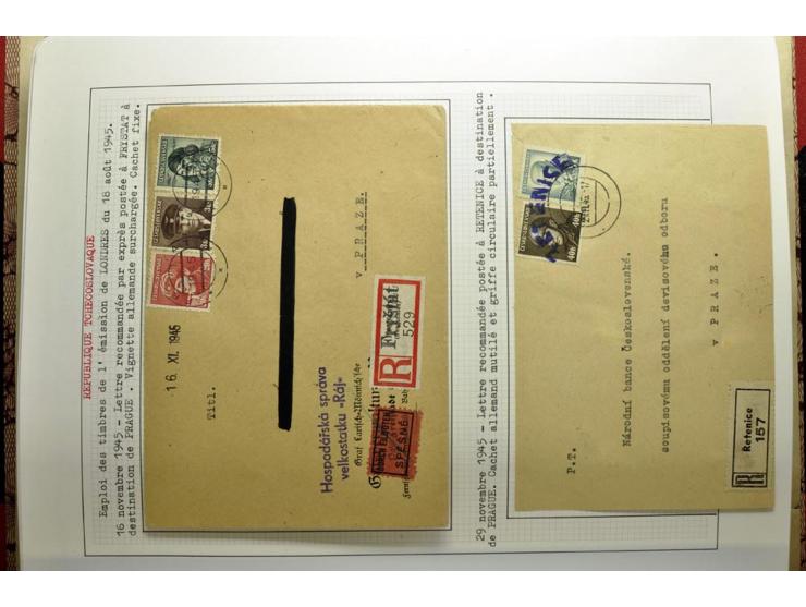  1918/86, ungebrauchte und gestempelte Sammlung mit lokalen Revolutionsausgaben, VZOREC auf Hradschin, Portoprovisiorien, Pro