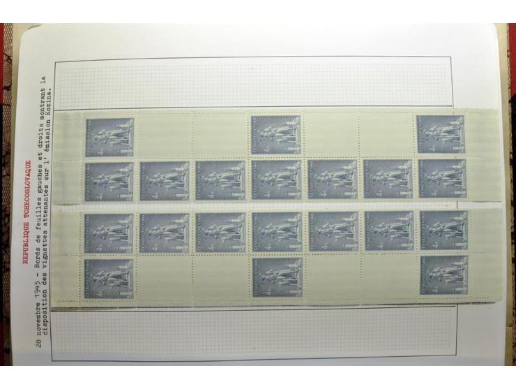  1918/86, ungebrauchte und gestempelte Sammlung mit lokalen Revolutionsausgaben, VZOREC auf Hradschin, Portoprovisiorien, Pro