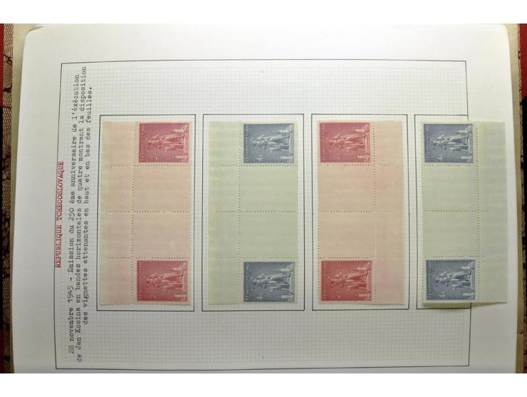  1918/86, ungebrauchte und gestempelte Sammlung mit lokalen Revolutionsausgaben, VZOREC auf Hradschin, Portoprovisiorien, Pro