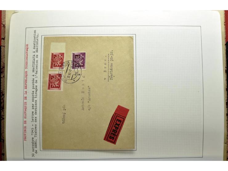  1918/86, ungebrauchte und gestempelte Sammlung mit lokalen Revolutionsausgaben, VZOREC auf Hradschin, Portoprovisiorien, Pro