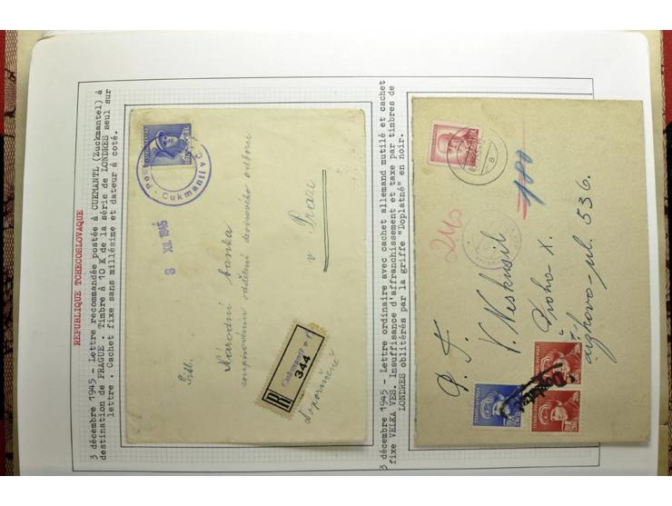  1918/86, ungebrauchte und gestempelte Sammlung mit lokalen Revolutionsausgaben, VZOREC auf Hradschin, Portoprovisiorien, Pro
