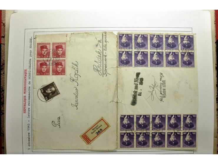  1918/86, ungebrauchte und gestempelte Sammlung mit lokalen Revolutionsausgaben, VZOREC auf Hradschin, Portoprovisiorien, Pro