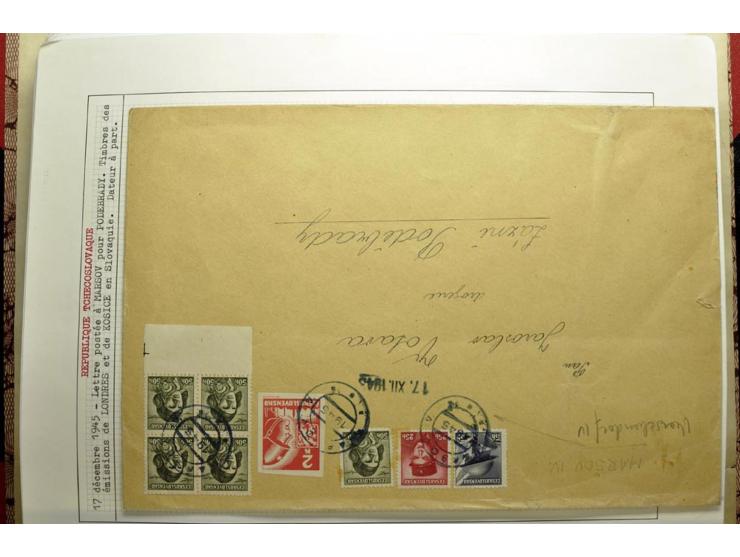  1918/86, ungebrauchte und gestempelte Sammlung mit lokalen Revolutionsausgaben, VZOREC auf Hradschin, Portoprovisiorien, Pro