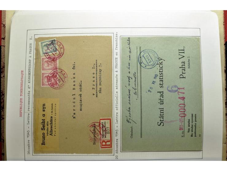  1918/86, ungebrauchte und gestempelte Sammlung mit lokalen Revolutionsausgaben, VZOREC auf Hradschin, Portoprovisiorien, Pro