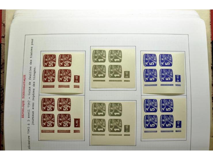  1918/86, ungebrauchte und gestempelte Sammlung mit lokalen Revolutionsausgaben, VZOREC auf Hradschin, Portoprovisiorien, Pro