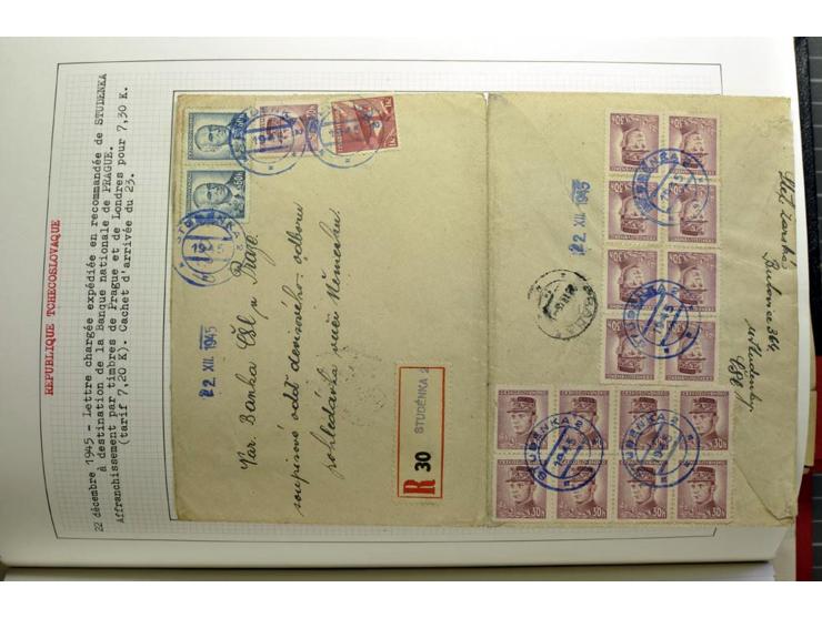  1918/86, ungebrauchte und gestempelte Sammlung mit lokalen Revolutionsausgaben, VZOREC auf Hradschin, Portoprovisiorien, Pro