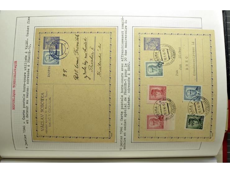  1918/86, ungebrauchte und gestempelte Sammlung mit lokalen Revolutionsausgaben, VZOREC auf Hradschin, Portoprovisiorien, Pro