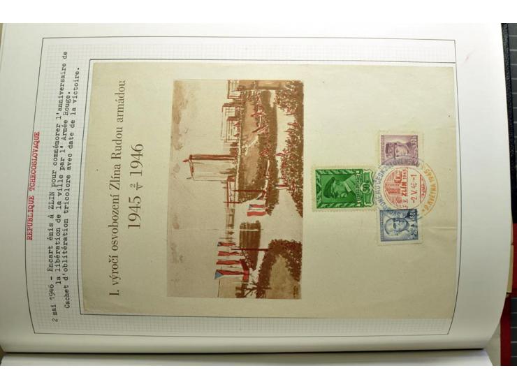  1918/86, ungebrauchte und gestempelte Sammlung mit lokalen Revolutionsausgaben, VZOREC auf Hradschin, Portoprovisiorien, Pro