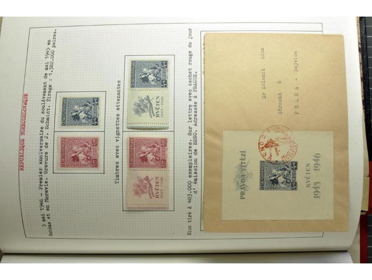  1918/86, ungebrauchte und gestempelte Sammlung mit lokalen Revolutionsausgaben, VZOREC auf Hradschin, Portoprovisiorien, Pro