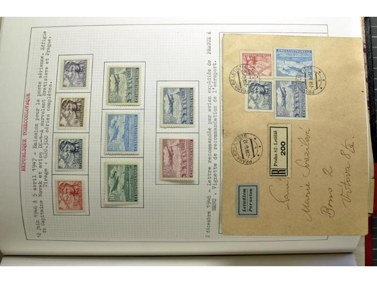  1918/86, ungebrauchte und gestempelte Sammlung mit lokalen Revolutionsausgaben, VZOREC auf Hradschin, Portoprovisiorien, Pro