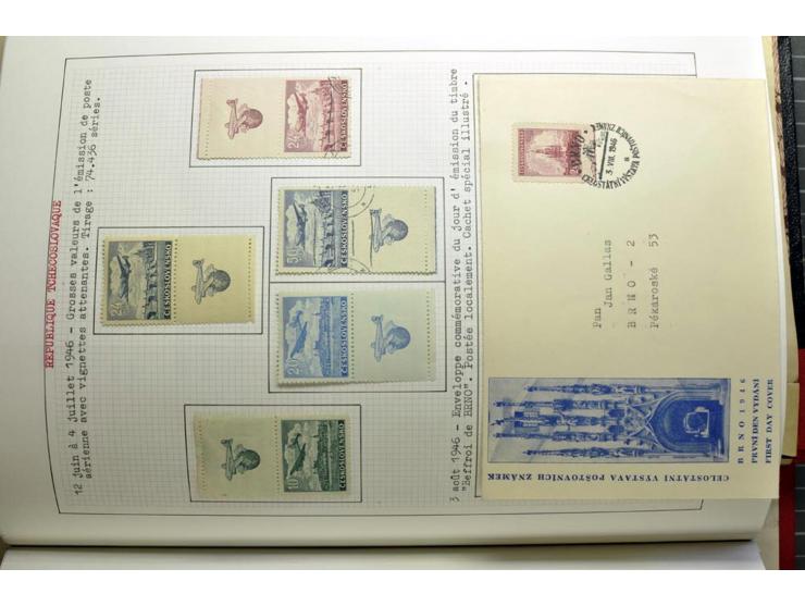  1918/86, ungebrauchte und gestempelte Sammlung mit lokalen Revolutionsausgaben, VZOREC auf Hradschin, Portoprovisiorien, Pro