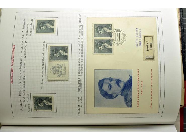  1918/86, ungebrauchte und gestempelte Sammlung mit lokalen Revolutionsausgaben, VZOREC auf Hradschin, Portoprovisiorien, Pro