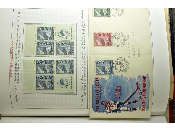  1918/86, ungebrauchte und gestempelte Sammlung mit lokalen Revolutionsausgaben, VZOREC auf Hradschin, Portoprovisiorien, Pro