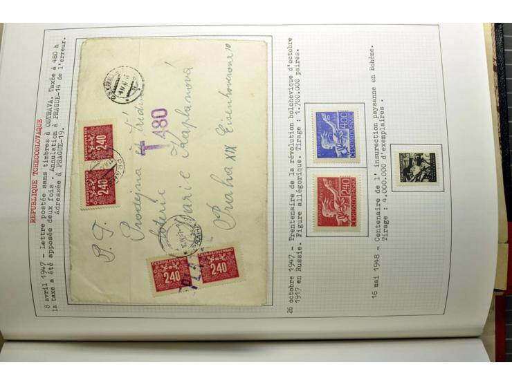  1918/86, ungebrauchte und gestempelte Sammlung mit lokalen Revolutionsausgaben, VZOREC auf Hradschin, Portoprovisiorien, Pro