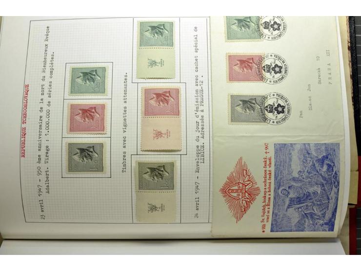  1918/86, ungebrauchte und gestempelte Sammlung mit lokalen Revolutionsausgaben, VZOREC auf Hradschin, Portoprovisiorien, Pro
