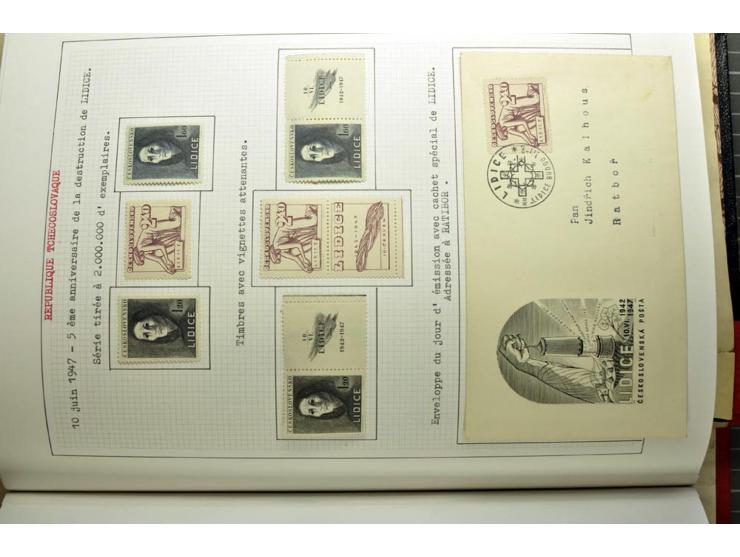  1918/86, ungebrauchte und gestempelte Sammlung mit lokalen Revolutionsausgaben, VZOREC auf Hradschin, Portoprovisiorien, Pro