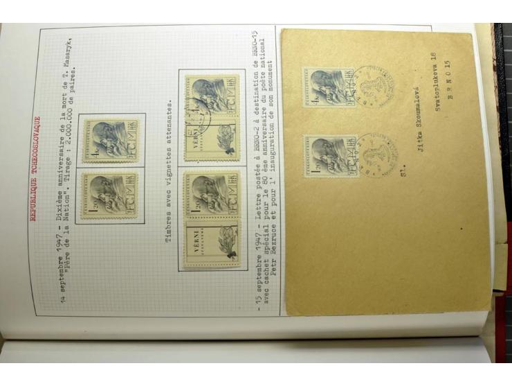  1918/86, ungebrauchte und gestempelte Sammlung mit lokalen Revolutionsausgaben, VZOREC auf Hradschin, Portoprovisiorien, Pro