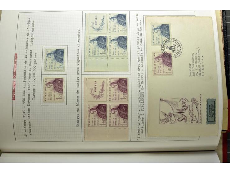  1918/86, ungebrauchte und gestempelte Sammlung mit lokalen Revolutionsausgaben, VZOREC auf Hradschin, Portoprovisiorien, Pro