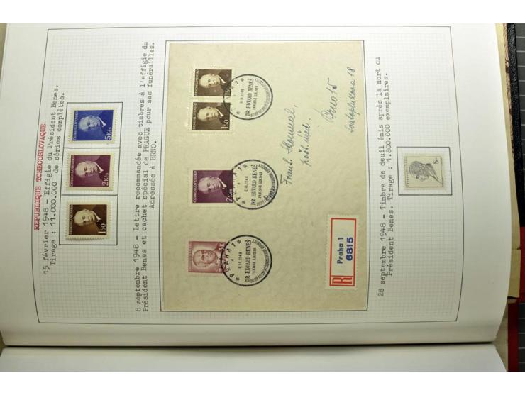  1918/86, ungebrauchte und gestempelte Sammlung mit lokalen Revolutionsausgaben, VZOREC auf Hradschin, Portoprovisiorien, Pro