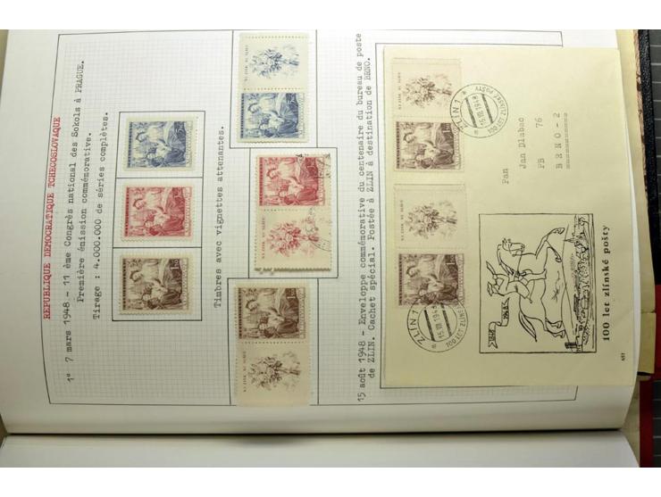  1918/86, ungebrauchte und gestempelte Sammlung mit lokalen Revolutionsausgaben, VZOREC auf Hradschin, Portoprovisiorien, Pro