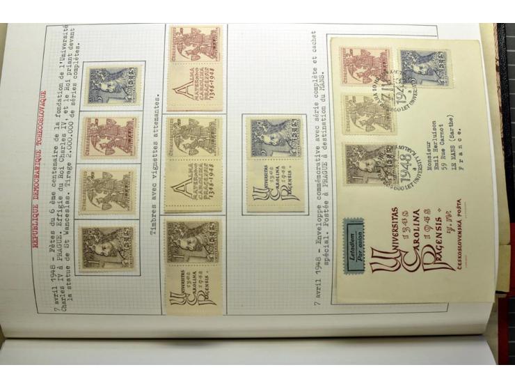  1918/86, ungebrauchte und gestempelte Sammlung mit lokalen Revolutionsausgaben, VZOREC auf Hradschin, Portoprovisiorien, Pro