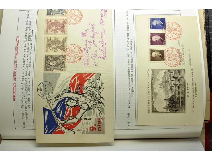  1918/86, ungebrauchte und gestempelte Sammlung mit lokalen Revolutionsausgaben, VZOREC auf Hradschin, Portoprovisiorien, Pro