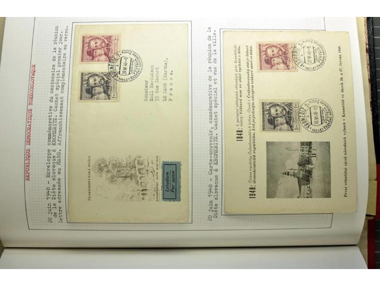  1918/86, ungebrauchte und gestempelte Sammlung mit lokalen Revolutionsausgaben, VZOREC auf Hradschin, Portoprovisiorien, Pro
