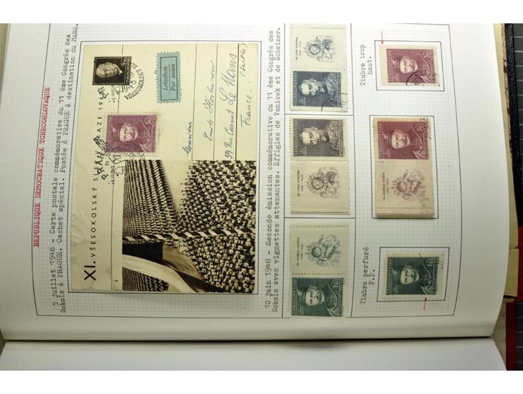  1918/86, ungebrauchte und gestempelte Sammlung mit lokalen Revolutionsausgaben, VZOREC auf Hradschin, Portoprovisiorien, Pro