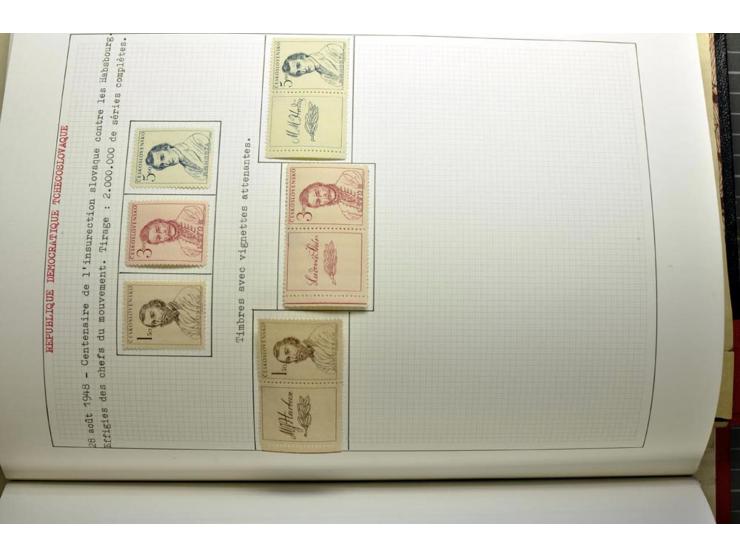  1918/86, ungebrauchte und gestempelte Sammlung mit lokalen Revolutionsausgaben, VZOREC auf Hradschin, Portoprovisiorien, Pro