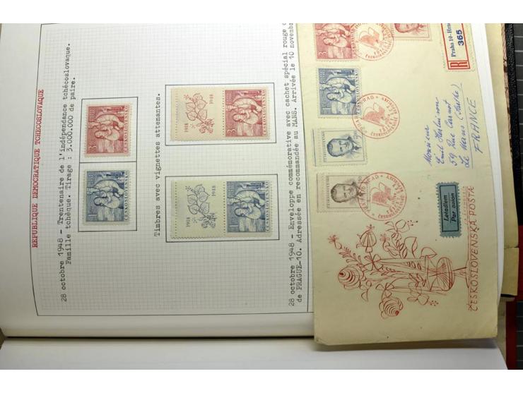  1918/86, ungebrauchte und gestempelte Sammlung mit lokalen Revolutionsausgaben, VZOREC auf Hradschin, Portoprovisiorien, Pro