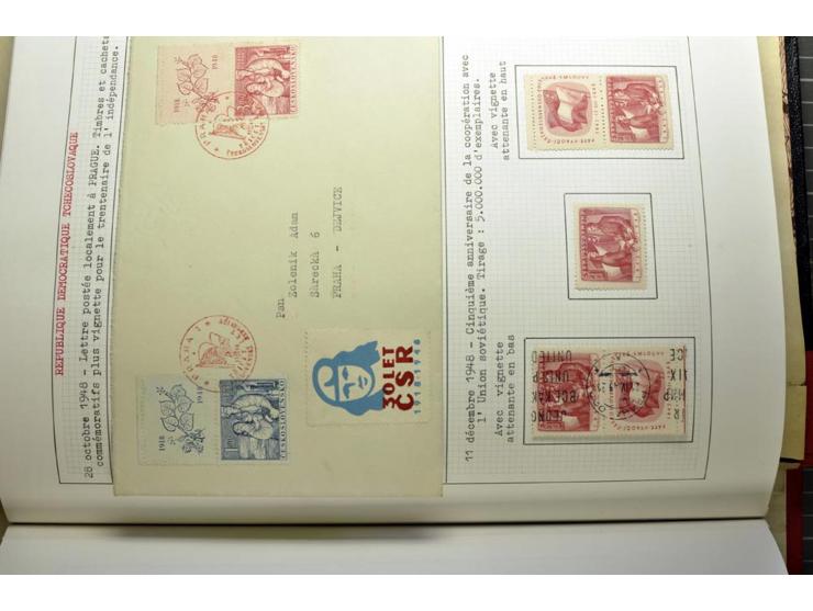  1918/86, ungebrauchte und gestempelte Sammlung mit lokalen Revolutionsausgaben, VZOREC auf Hradschin, Portoprovisiorien, Pro