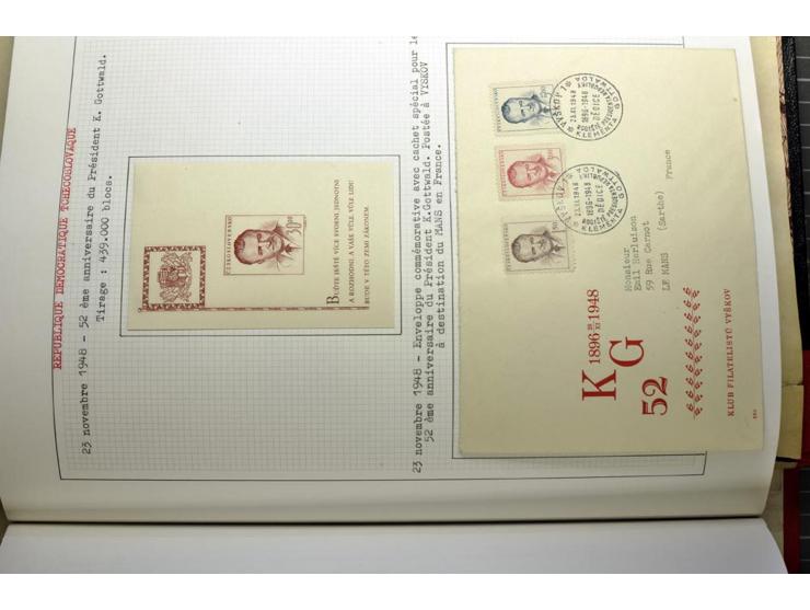  1918/86, ungebrauchte und gestempelte Sammlung mit lokalen Revolutionsausgaben, VZOREC auf Hradschin, Portoprovisiorien, Pro